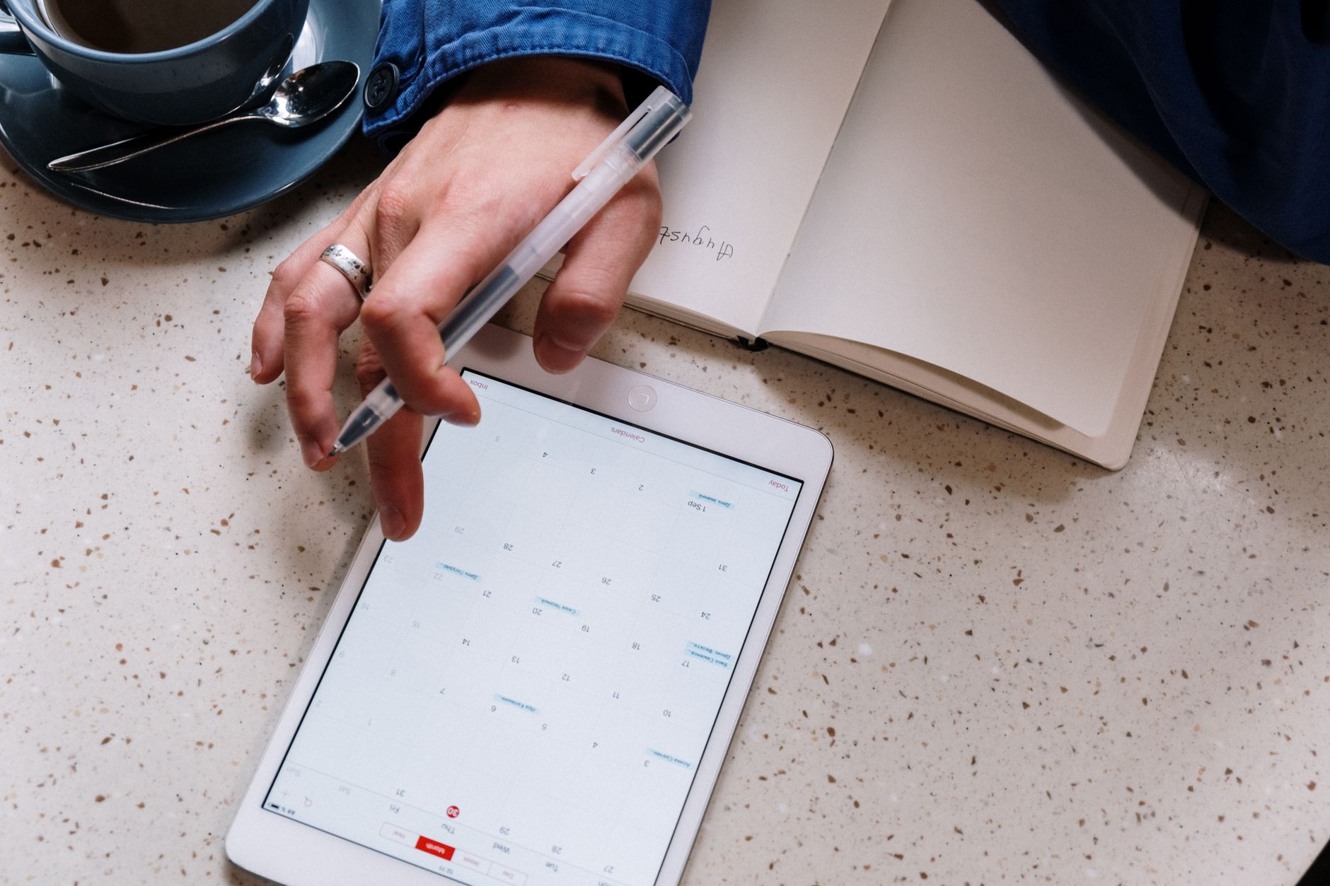 Person organizing notes and tasks in a productivity app on desktop